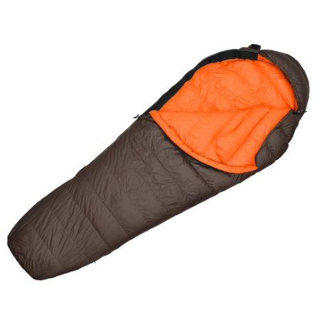 Mountaintop Ultralight Natural Down Sleeping Bag with Bag,500 Fill Mummy/Summit 32°F for Camping and Hiking