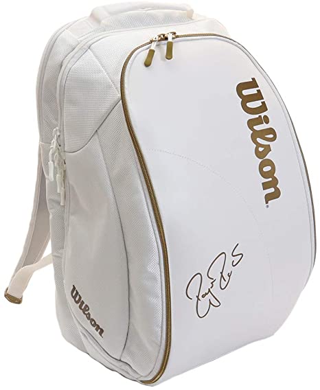 Wilson Federer DNA Tennis Backpack (White/Gold)