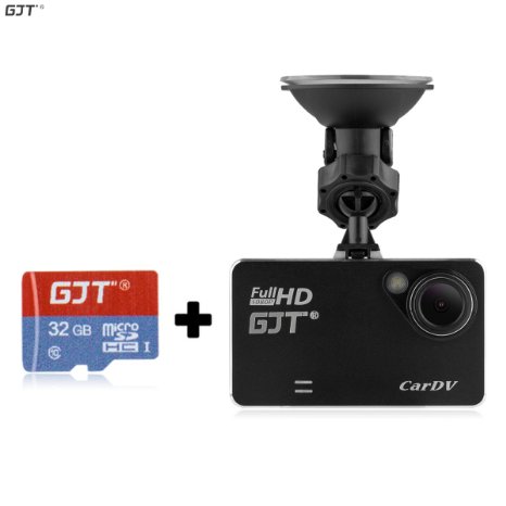 GJT®T161 2.7" Slim Car Camera Full HD 1080P 170 Degrees Vehicle DVR Accident Video Recorder Dashcam Road Dash Cam Video Recorder Parking Monitor Night Vision G-sensor HDMI(WITH 32GB TF CARD)
