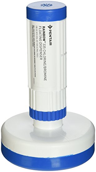 Pentair R171074 335 Chlorine/Bromine Floating Dispenser, Blue and White (Discontinued by Manufacturer)