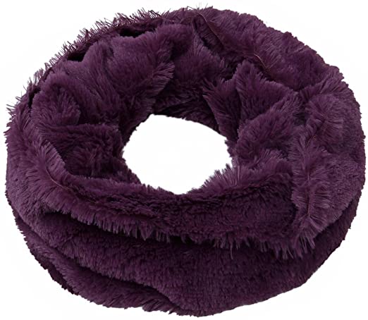 Premium Soft Small Faux Fur Solid Color Warm Infinity Circle Scarf - Diff Colors