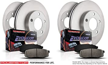 Power Stop KOE6965 Front and Rear Stock Replacement Brake Kit