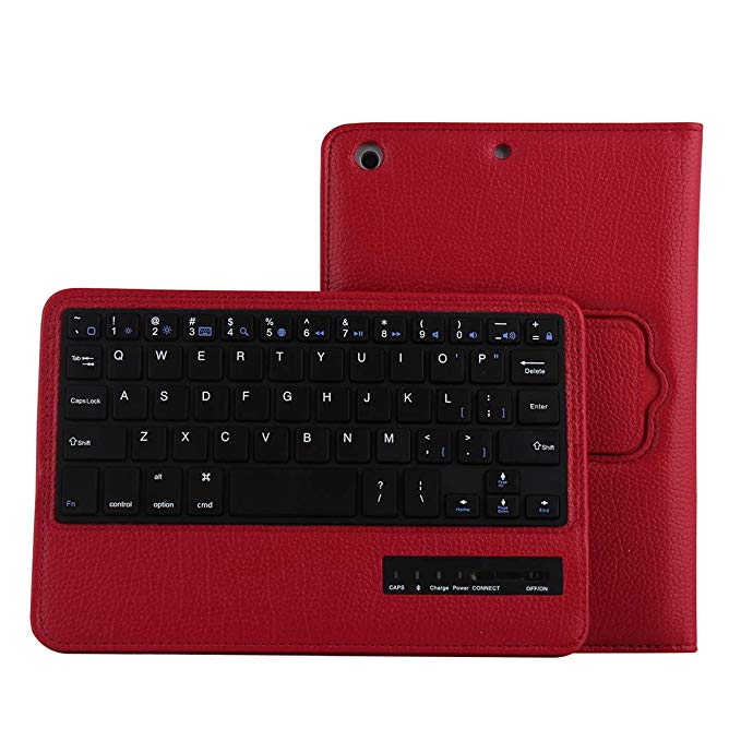 Oucan Detachable Wireless Bluetooth Keyboard With Case Cover For Ipad Air 10.5Inch