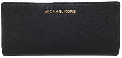 Michael Kors Jet Set Travel Flat Slim Bifold Saffiano Leather Wallet