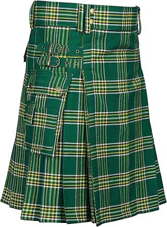 Tartan Utility Kilts for Men 8 Yard 13oz Kilt Available in Various Scottish Tartans