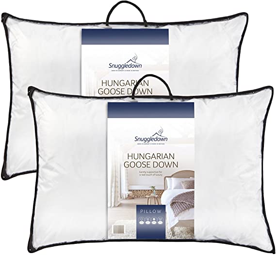 Snuggledown Hungarian Goose Down Gentle Support Pillow - Pack of 2
