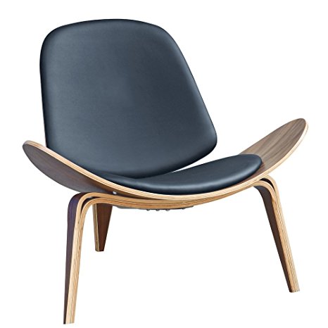 Designer Modern Wegner Shell Chair Black
