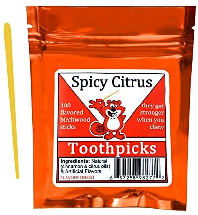 Spicy Citrus Toothpicks (Flat Shape) 100ct