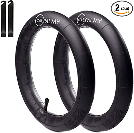 CalPalmy (2 Pack) 16" x 1.75/1.95/2.125" Kids Bike Replacement Inner Tubes - Inner Tube Replacement with 32mm Schrader Valve for EZ Build Bikes and Titan Racing Junior Range Bikes