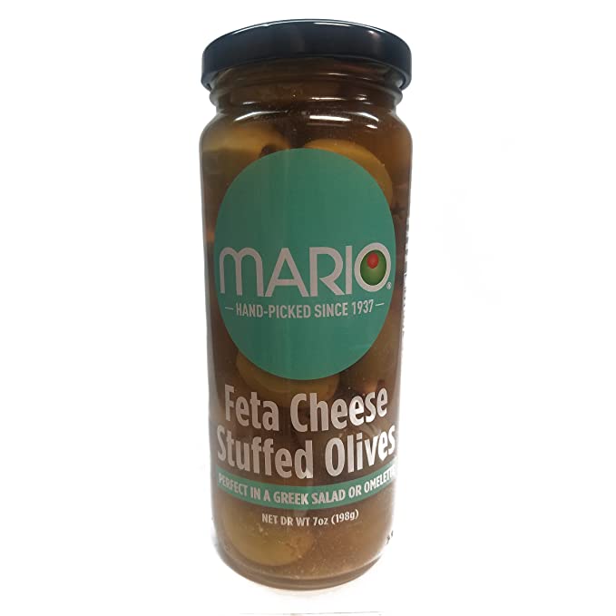 Mario Camacho Foods Stuffed Olives, Feta Cheese, 7 Ounce