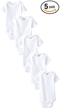 Gerber 5-Pack Onesies Brand One Piece Underwear - White, Newborn