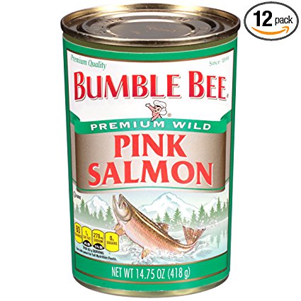 Bumble Bee Wild Pink Salmon,  14.75 Ounce Tins (Pack of 12)