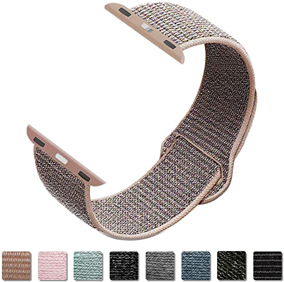 Cokier Sport Band Compatible with Apple Watch 38mm 40mm 42mm 44mm, Breathable Soft Sport Loop Strap Wristband Replacement for iWatch Apple Watch Series 5, Series 4, Series 3, Series 2, Series 1