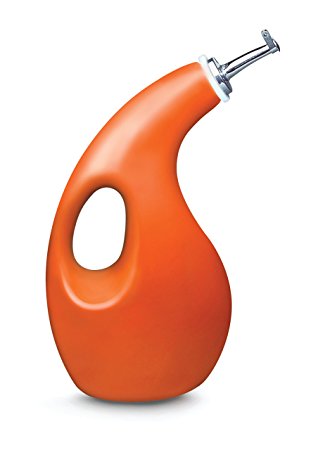 Rachael Ray 57203 Ceramic EVOO Oil Dispensing Bottle, Orange