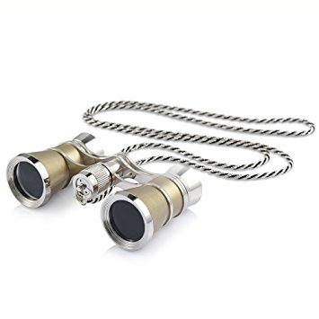 Uarter Opera Glasses Theater Vintage Binoculars With Chain Necklace
