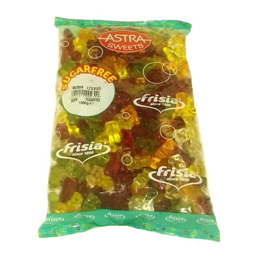 Sugar Free Jellies Gums Sweets - Bulk Buy Bag 1kg (Teddy Bears)