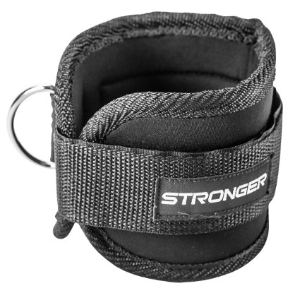 Premium Ankle Strap By Stronger 1 Pk 10022 Maximize Cable Machine Workouts with Durable Cuffs for Ab Leg and Glute Exercises 10022 First Rate Fitness Equipment for Women and Men