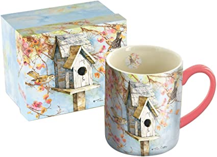 Lang Summer Birdhouse 14 oz. Mug by Tim Coffey (10995021089), 1 Count (Pack of 1), Multicolored