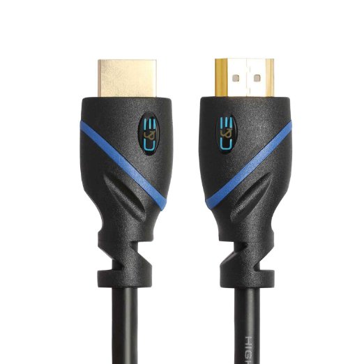 C&E High-Speed HDMI Cable Supports Ethernet, 3D and Audio Return [Newest Standard], 25 Feet, 1-Pack