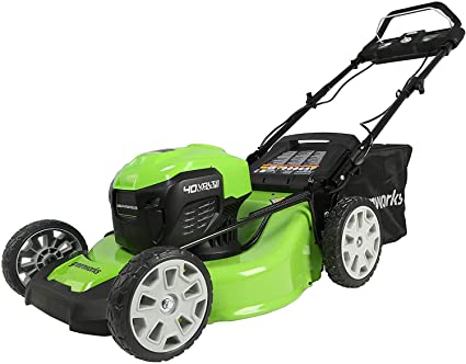 Greenworks 40V 21" Brushless (Smart Pace) Self-Propelled Lawn Mower, Battery Not Included MO40L03