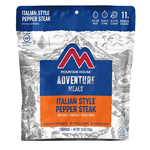 Mountain House Italian Style Pepper Steak | Freeze Dried Backpacking & Camping Food | Gluten-Free