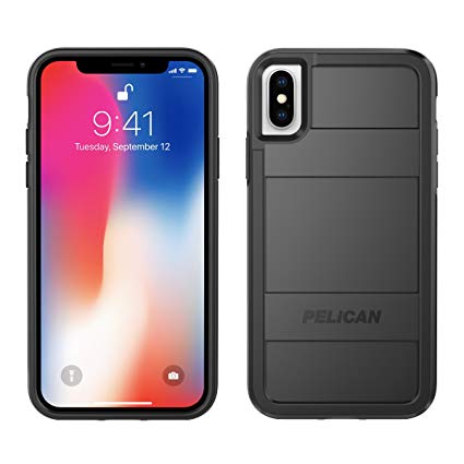 iPhone X Case | Pelican Protector iPhone X Case (Black)