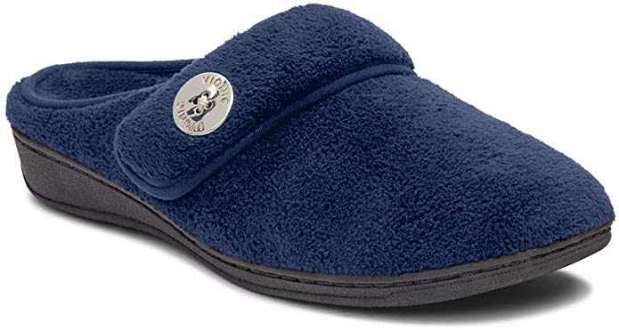 Vionic Women's Indulge Sadie Mule Slipper - Ladies Slipper Concealed Orthotic Support