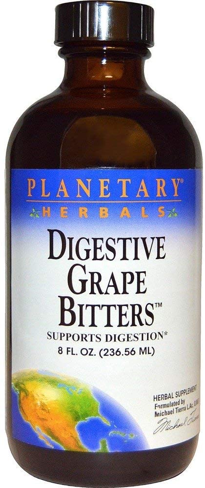 Digestive Grape Bitters Planetary Herbals 8 oz Liquid