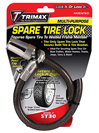 Trimax ST30 Trimaflex Spare Tire Cable Lock (Round Key) 36" x 12mm