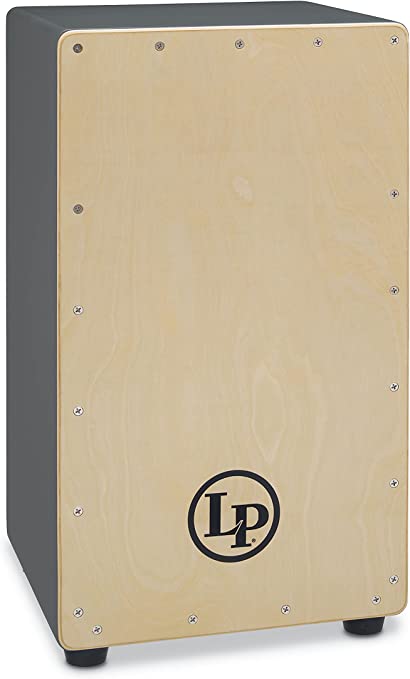 Latin Percussion Box Wire Cajon with Natural Faceplate, Gray (LP1428NYG)