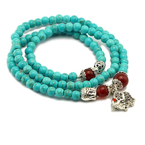 (Clearance) 2in1 Bracelet Necklace, Tibetan Silver Life Tree Elephant Bee Charm Birthstone Jewelry