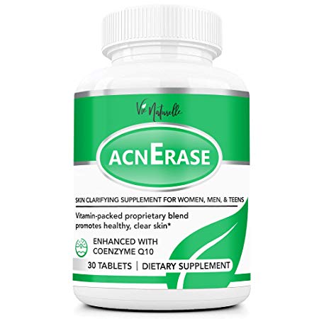 AcnErase - Acne Pills Supplement Treatment for Men, Women, Teens - 30 Natural Tablets