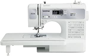 Brother XR3340 Advanced Computerized Black Back-Lit LCD Sewing and Quilting Machine with 140 Unique Built-In Stitches and Extra Wide Table (Renewed)