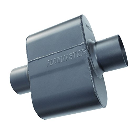 Flowmaster 842515 Super 10 Muffler 409S - 2.50 Center IN / 2.50 Center OUT - Aggressive Sound