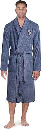 U.S. Polo Assn. Men’s Bathrobe – Plush Fleece Robe with Shawl Collar