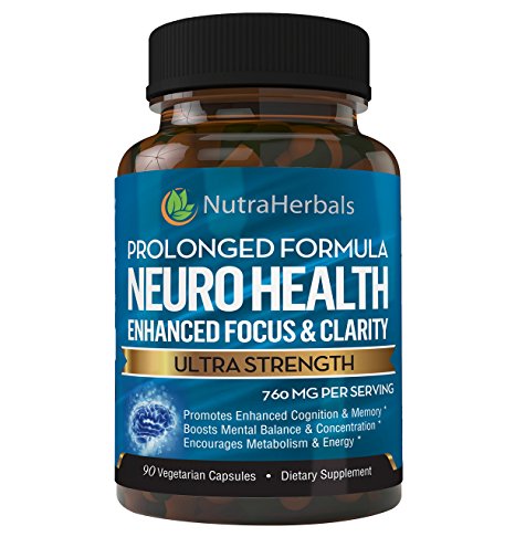 Brain Booster Supplement – Nootropic Supports Mental Clarity, Memory & Focus. Scientifically Formulated For Prolonged Performance - DMAE, Bacopa, Rhodiola Rosea Extract, Grape Seed Extract & More.