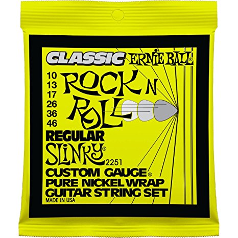 Ernie Ball Classic Pure Nickel Regular Slinky Set, .010 - .046