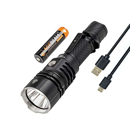 Flashlights of Military Grade AceBeam L16 2000 Lumens LED Tactical Flashlight with Battery