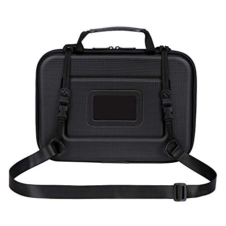HDE Always On Case for Chromebook/MacBook/Laptop Work in Protective Hard Cover with Shoulder Strap and ID Tag Window for Laptop Computers
