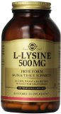 Solgar L-Lysine Vegetable Capsules 500 mg 250 Count