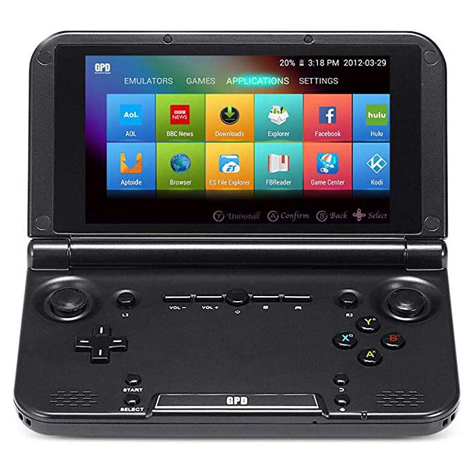 LANRUO GPD XD Plus [2018 Update] 5" Touchscreen Android 7.0 Handheld Gaming Console Portable Video Game Player Laptop MT8176 Hexa-core CPU,PowerVR GX6250 GPU,4GB/32GB,6000mAh Battery