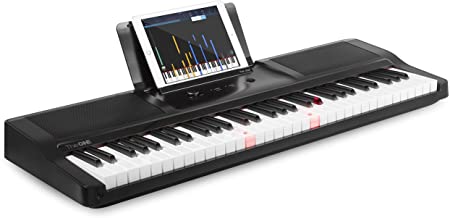 The ONE Music Group The One Smart Piano Keyboard, 61-Key Portable Keyboard, The One Light Keyboard, Electric Midi Keyboard,