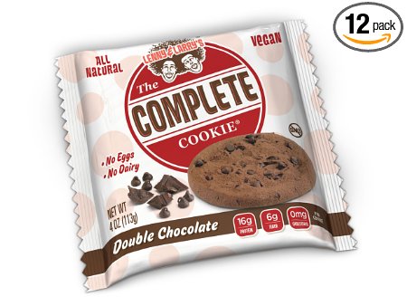 Lenny & Larry's The Complete Cookie, Double Chocolate, 4-Ounce Cookies (Pack of 12)