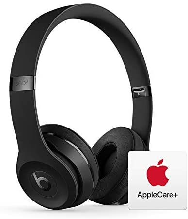 Beats Solo³ Wireless On-Ear Headphones - Apple W1 Chip - Black with AppleCare  Bundle