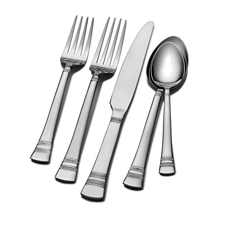 International Silver Kensington Stainless Steel Flatware, 53-Piece Set, Service for 8 (5092778) (DISCONTINUED BY MANUFACTURER)