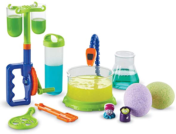 Learning Resources Beaker Creatures Monsterglow Lab, Science Exploration, Slime, STEM, Homeschool, Ages 5 , Multi