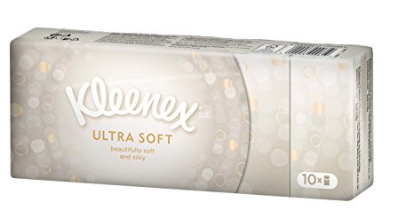 Kleenex Pocket Tissues Ultra Soft and Silky Pack of 10