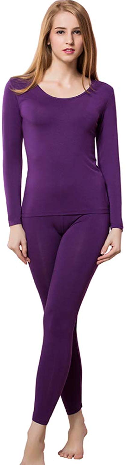HEROBIKER Women's Ultra Soft Thermal Underwear Long Johns Set Base Layer Top & Bottom with Warm Lined Winter