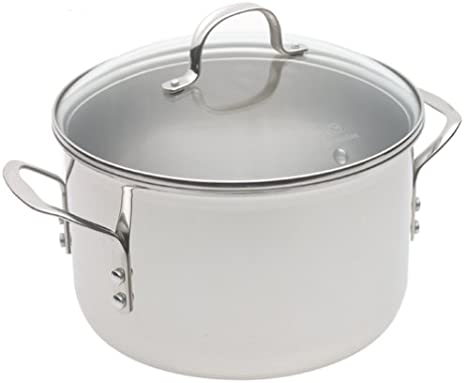 Calphalon Tri-Ply Stainless 8-Quart Stockpot with Glass Lid