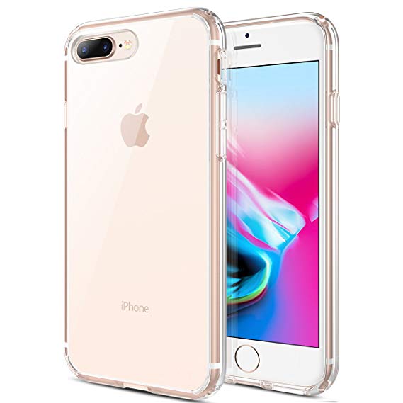 MX.Hyker iPhone 7 Plus Case, iPhone 8 Plus Case, Hard Clear Transparent Slim Case Drop Protection Scratch-Resistant Matte Bumper Cover for iPhone 7 Plus/iPhone 8 Plus (Clear)